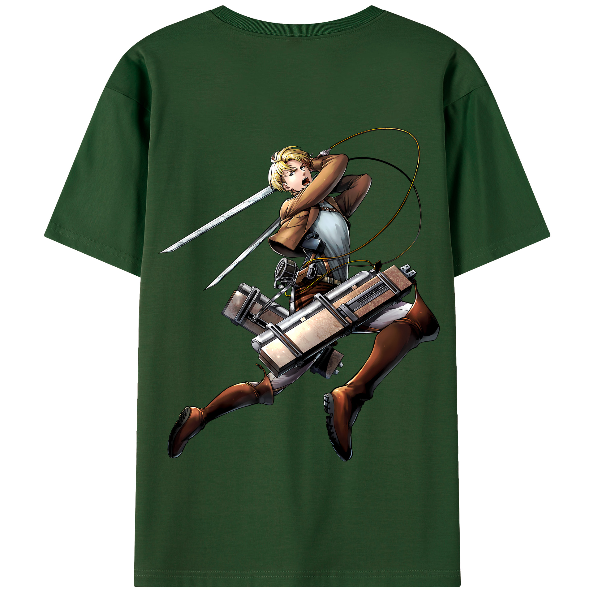 （画像用） 進撃の巨人 Attack on Titan 綿100％半袖Tシャツ（背面プリント）